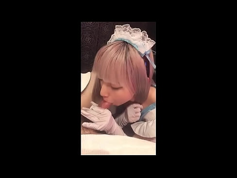 ❤️ Japanski idol [mayuka], kostim francuske služavke, 1. dio, pušenje i drkanje losionom ☑ Jebeni video  kod nas ☑